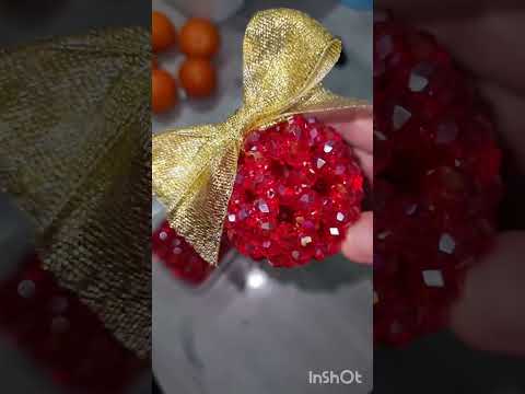 Видео: МК Новогодний шар из бусин. Туториал.Подробный мастер класс для начинающих. #новогодняяподелка