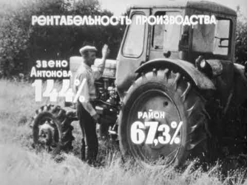 Видео: Комбайновая уборка льна, 197х
