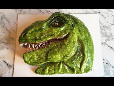 Видео: ТОРТ "ТИРАННОЗАВР РЕКС" 3D / Торт Динозавр / Праздничный Торт / Cake Dinosaur T-REX