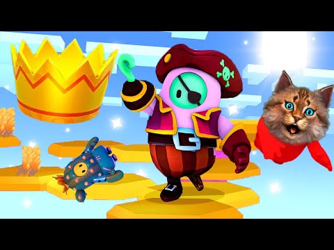 Видео: 1 МЕСТО в Fall Guys Challenge!