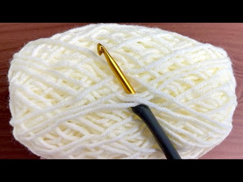 Видео: БЕЗУМНО ПРОСТО! Простой и запоминающийся узор крючком! Симпатичная и легкая вязка крючком для пледа