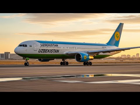 Видео: Возвращение легенды! Обновлённый Boeing 767 (UK67007) Uzbekistan Airways снова в небе ✈️ 