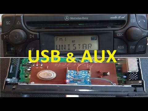 Видео: Как сделать AUX и USB в магнитоле Mercedes-Benz audio 10cd переделка