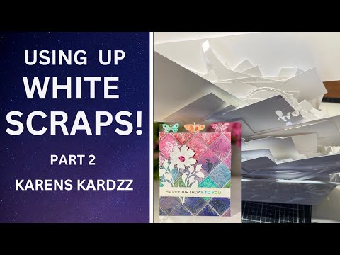 Видео: Больше способов использовать белые обрезки! / Превращаем их в открытки