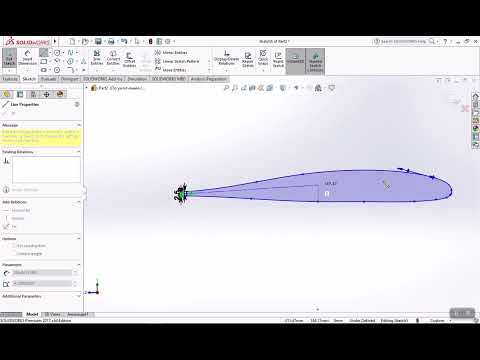 Видео: Рисуем летающее крыло в Solidworks
