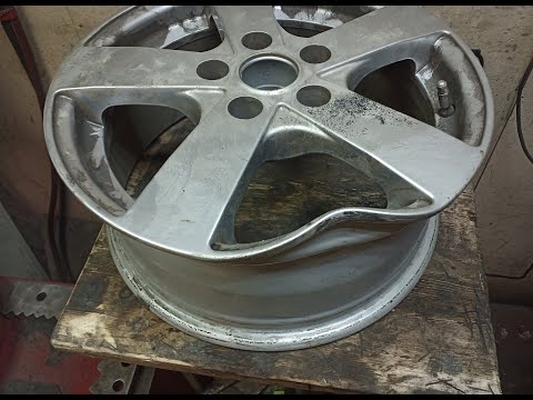Видео: Правка мятого диска. Правка , сварка алюминия , г. Липецк.