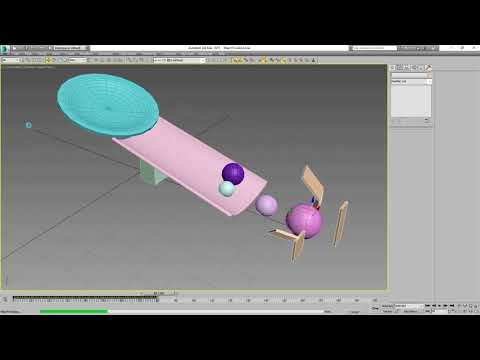 Видео: Физические симуляции 3d-объектов. 3dsmax. MassFX