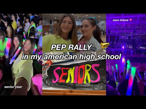 Видео: пеп ралли в американской школе// NEON PEP RALLY// SENIOR YEAR 💞