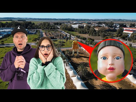 Видео: Мой дрон заснял куклу из Игры в Кальмара в реальной жизни!