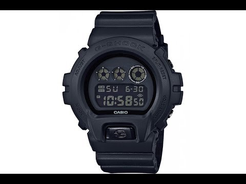 Видео: Casio G shock DW-6900BB-1ER   Полный Блэкаут