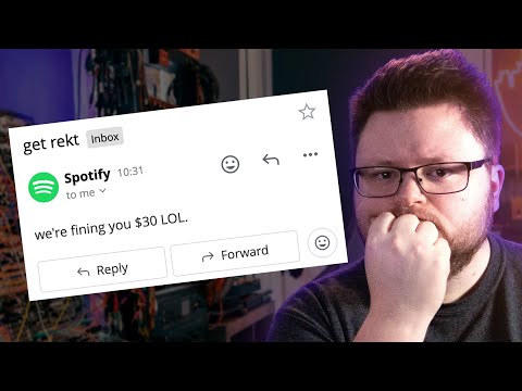 Видео: Искусственные штрафы Spotify за потоковую передачу музыки — это просто безумие