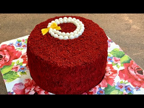 Видео: Торта Червено кадифе - най-сочна и най- красива/ Торт Красный бархат / Red velvet cake