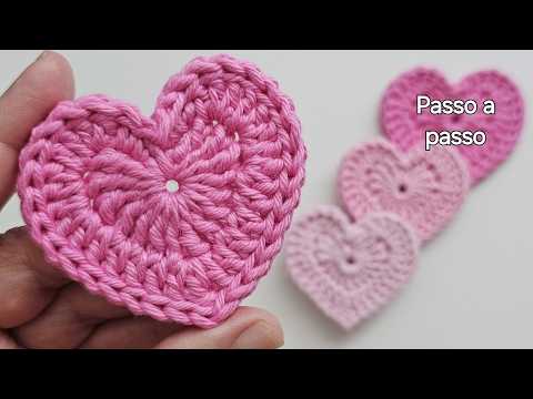 Видео: КОНТУРНОЕ сердечко крючком - СРЕДНИЙ РАЗМЕР