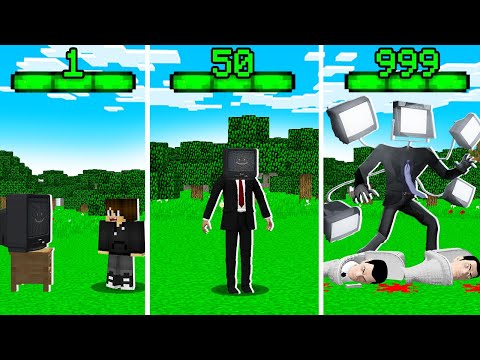 Видео: Я СТАНОВЛЮСЬ ТВ МЕНОМ С КАЖДЫМ УРОВНЕМ В МАЙНКРАФТ! ЕНОТИК TV MAN MINECRAFT