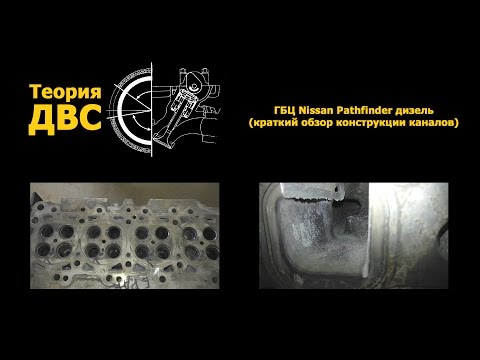 Видео: Теория ДВС: ГБЦ Nissan Pathfinder дизель (краткий обзор конструкции каналов)