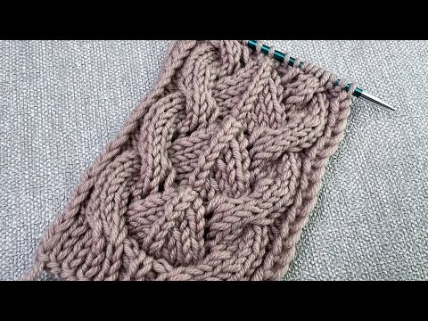 Видео: Изумительный УЗОР спицами. Проще некуда. Вязание спицами для начинающих.
