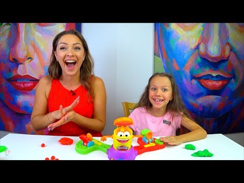 Видео: ЧЕЛЛЕНДЖ ПРЯМО В ЦЕЛЬ с Плей До CHALLENGE Play Doh Launch Game for kids /// Вики Шоу
