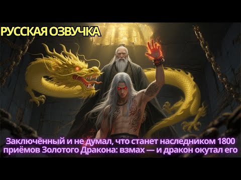 Видео: Заключённый и не думал что станет наследником1800 приёмов Золотого Дракона взмах и дракон окутал его