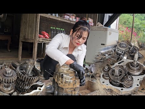 Видео: Девочка отремонтировала и восстановила 70% деталей коробки передач во второй части.