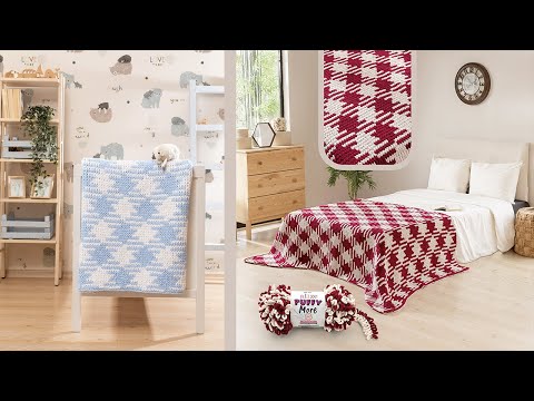 Видео: Puffy More ile Kolay Çapraz Ekose - Easy Planned Pooling Blanket -Шотландская Клетка Крест-Накрест