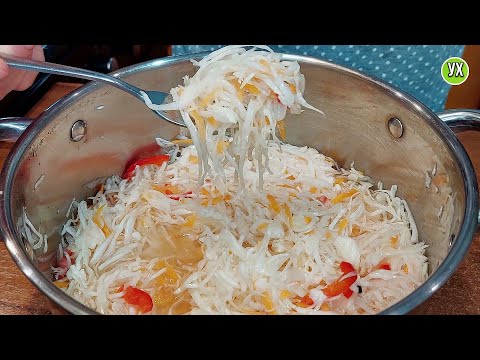 Видео: Салат на всю осень! Вкусная маринованная капуста за ОДНУ НОЧЬ