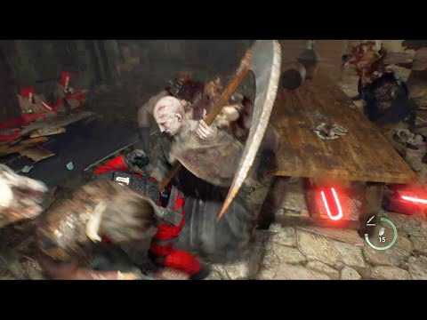 Видео: Resident Evil 4 Remake. RAGE AI + 3x ENEMIES - Дом оттряхиваний с миллионом бензопильщиков #3