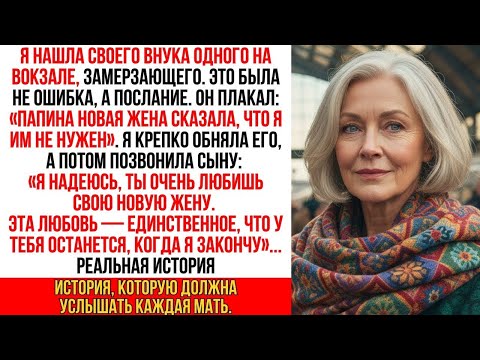 Видео: Я нашла внука на вокзале, замерзающего. Он успел сказать лишь одно «Это папина новая жена…»