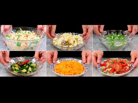 Видео: А вы знаете, что такое «толкачики»? Сразу 6 рецептов ПРОСТЫХ и ВКУСНЫХ САЛАТОВ на КАЖДЫЙ ДЕНЬ