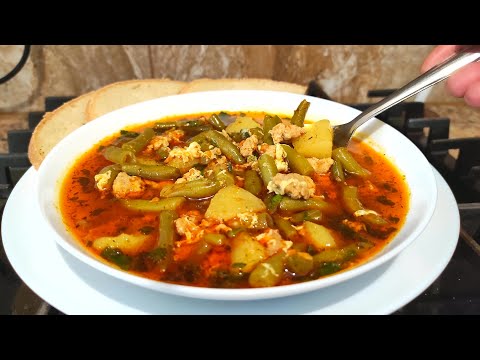 Видео: ЭТОТ СУП БЕЗУМНО ВКУСНЫЙ! Беру ФАРШ и Зеленую Фасоль!