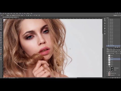 Видео: Ретушь женского портрета. Уроки по ретуши №4.
