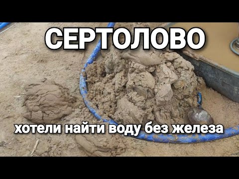 Видео: Много воды в Сертолово / Бурение скважин в Ленинградской области