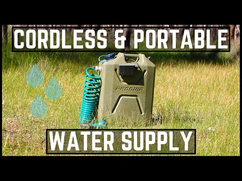 Видео: БЕСПРОВОДНОЙ и ПОРТАТИВНЫЙ насос для подачи воды 12 В | Установка канистры/бака для воды в кемпин...