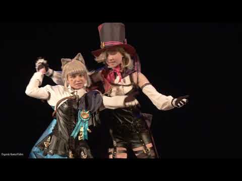 Видео: Cosplay defile-Дом Очага-Дубна, Москва-Genshin Impact-Лини, Арлекино, Линнет