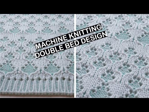 Видео: Машинное вязание - Идея дизайна для двухспальной кровати.