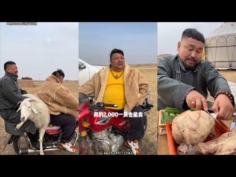 Видео: Сколько овец обычно имеет монгольская семья? #кемпинг #приготовление пищи #еда