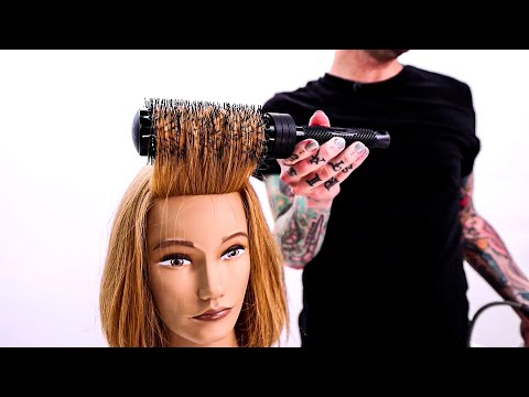 Видео: Как сушить феном челку для штор