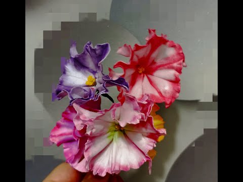 Видео: Цветы из фоамирана!!Петунья царица клумб!!!