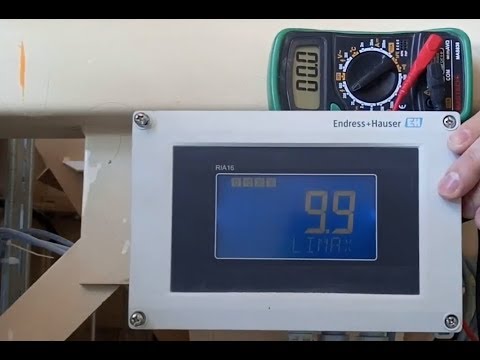 Видео: Полевой индикатор RIA 16   -  4   20мА   - Endress+Hauser