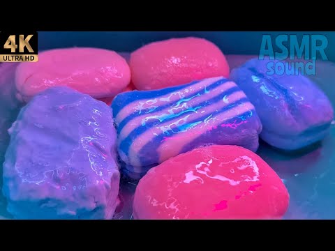 Видео: ASMR 💎 BLUE & PINK Soaps Set 🌸 Soaked Soap || АСМР Размокшее Мыло 💎 Сине-Розовый сет #asmr