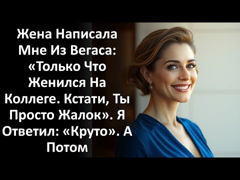 Видео: Жена Написала Мне Из Вегаса: «Только Что Женился На Коллеге. Кстати, Ты Просто Жалок». Я Ответил....