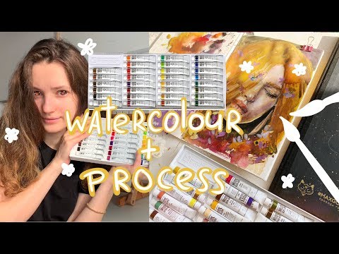 Видео: Обзор Акварели ShinhanART+Speedpaint