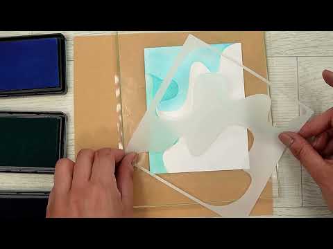 Видео: ЧЕТЫРЕ СПОСОБА С ОДНИМ ТРАФАРЕТОМ (1252)