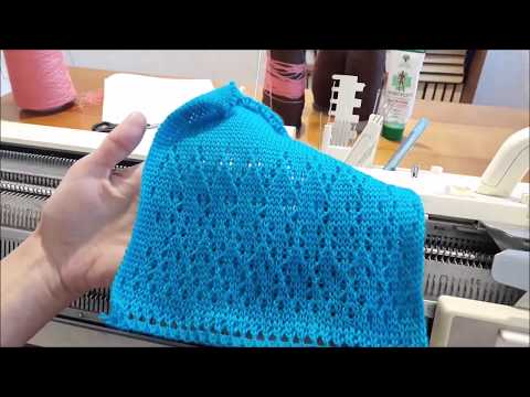 Видео: Узоры на репсе для вязальной машины. Как легко вязать узор на репсе.