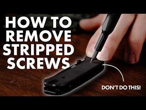 Видео: Как вытащить сорванные шурупы из любого карманного ножа | Руководство Knafs