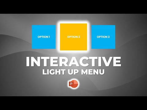 Видео: Интерактивное МЕНЮ LIGHT UP при наведении курсора мыши, всё в PowerPoint! Простое руководство на ...