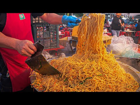 Видео: Очень популярно! Жареная лапша с ночного рынка Тайваня | Тайваньская уличная еда