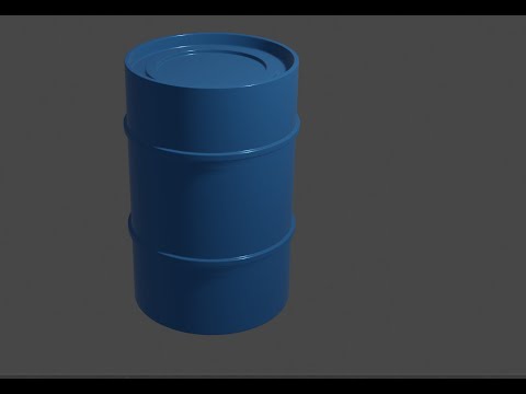 Видео: Моделируем металлическую бочку в Blender 3d