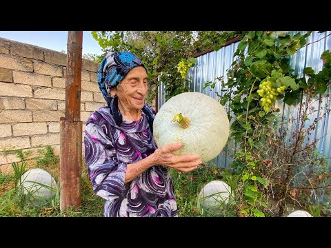 Видео: Бабушка готовит тыквенный плов в тандыре | Деревенская жизнь