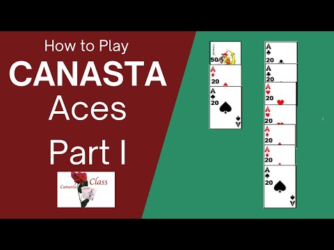 Видео: Карточная игра Канаста Для начинающих ACES Часть 1 Современная американская Канаста #canasta #car...