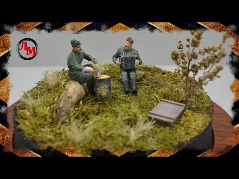 Видео: Создание травы в 35 масштабе.